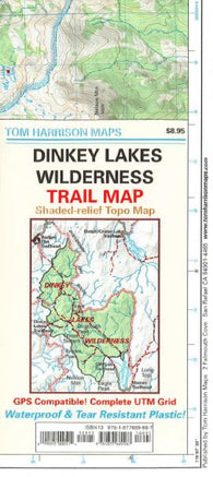 Buy map Dinkey Lakes Wilderness, California Trail Map by Tom Harrison Maps