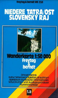 Buy map Tatra Ost Slovensky Rajnvka/ Slovak Paradise, WK CS3 by Freytag-Berndt und Artaria