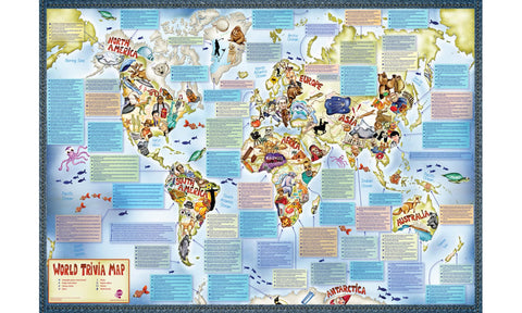 Buy map World, Trivia Map of the by Maps International Ltd.
