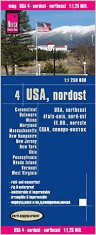 Buy map United States, Northeast by Reise Know-How Verlag