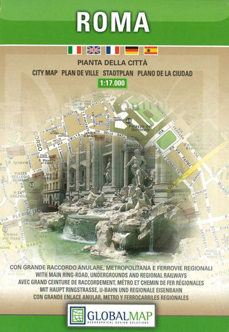 Buy map Rome, Italy by Litografia Artistica Cartografica
