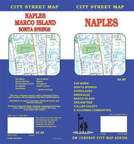 Buy map Naples, Marco Island & Bonita Springs, Florida by GM Johnson