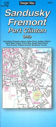 Buy map Sandusky, Fremont and Port Clinton, Ohio by The Seeger Map Company Inc.