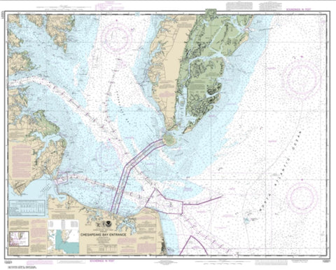Buy map Chesapeake Bay Entrance (12221-82) by NOAA
