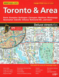 Buy map Toronto and Area Deluxe Street Atlas by Canadian Cartographics Corporation