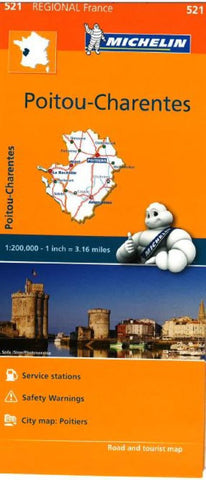 Buy map Poitou, Charentes (521) by Michelin Maps and Guides