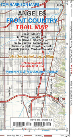 Buy map Angeles Front Country, California