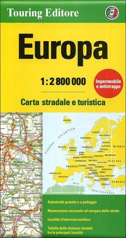 Buy map Europe by Touring Club Italiano