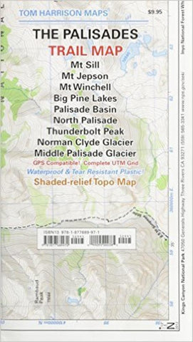 Buy map Palisades, California by Tom Harrison Maps