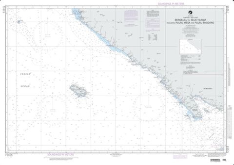 Buy map Bengkulu To Selat Sunda Including Pulau Mega And Pulau Enggano (NGA-71015-5) by National Geospatial-Intelligence Agency