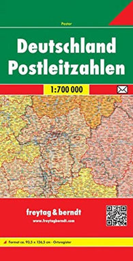 Buy map Germany, Postal Codes by Freytag-Berndt und Artaria