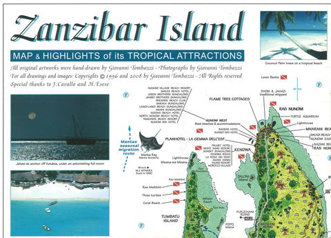 Buy map Zanzibar Island, Tanzania by GT Maps