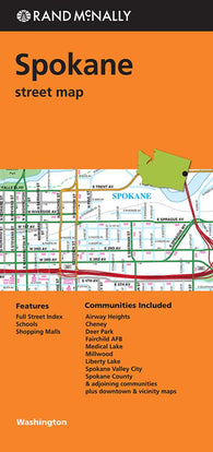 Buy map Spokane, Washington by Rand McNally