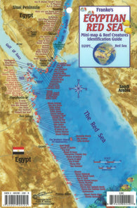 Buy map Egyptian Red Sea Mini map and Reef Creatures Identification Guide by Frankos Maps Ltd.