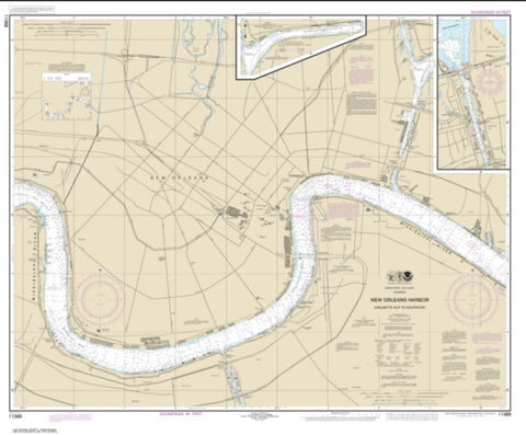 Buy map New Orleans Harbor Chalmette Slip to Southport (11368-25) by NOAA