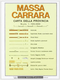 Buy map Massa Carrara Province, Italy by Litografia Artistica Cartografica