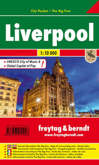 Buy map Liverpool, England - City Pocket Map by Freytag-Berndt und Artaria