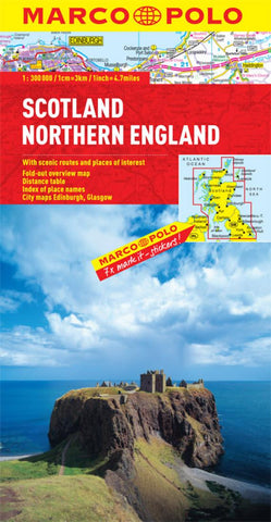 Buy map Scotland and Northern England by Marco Polo Travel Publishing Ltd