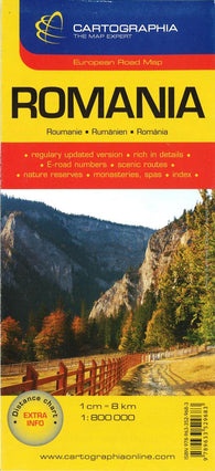 Buy map Romania by Cartographia
