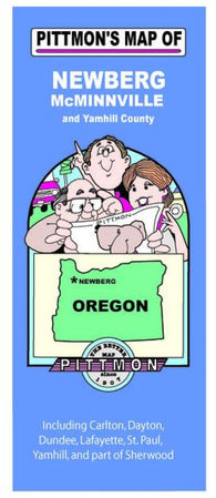 Buy map Newberg, McMinnville and Yamhill County, Oregon by Pittmon Map Company