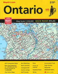Buy map Ontario, Back Road Atlas by Canadian Cartographics Corporation, MapArt Corporation