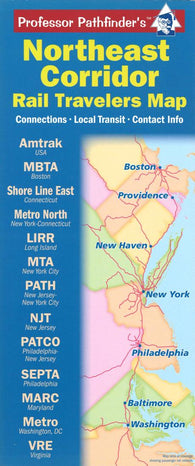 Buy map Northeast corridor : rail travelers map