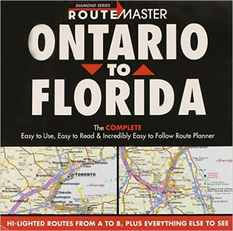 Buy map Ontario to Florida Drop Down by Route Master