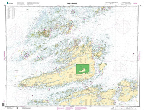 Buy map FRØYA - GJÆSINGEN (41) by Kartverket