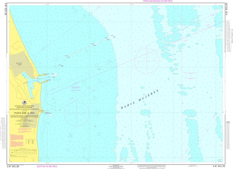 Buy map Punta Sam, Q. Roo by Secretaria de Marina