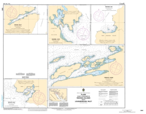 Buy map Plans - Vicinity of Redonda Islands and/et Loughborough Inlet by Canadian Hydrographic Service
