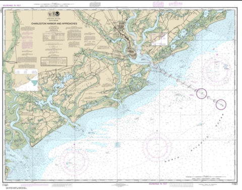 Buy map Charleston Harbor and Approaches (11521-30) by NOAA