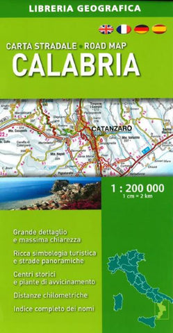Buy map Calabria, Italy, Road Map by Libreria Geografica