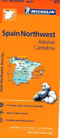 Buy map Asturias and Cantabria, Spain (572) by Michelin Maps and Guides