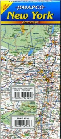 Buy map New York State, Quickmap by Jimapco