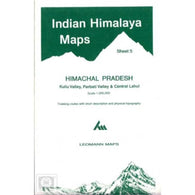 Buy map Indian Himalaya, Himachal Pradesh sheet 5 - Kulu, Parbati, Central Lahul