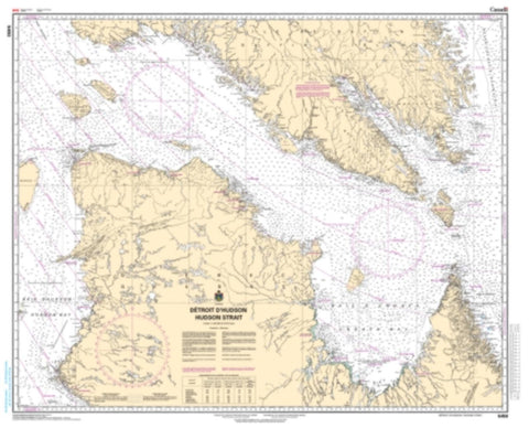 Buy map Hudson Strait/Detroit d/Hudson by Canadian Hydrographic Service