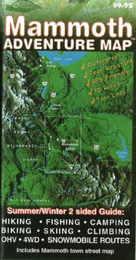Buy map Mammoth Lakes, California Adventure Map by Sierra Map Company