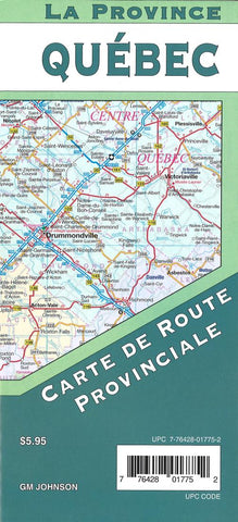Buy map Québec Provincial Road Map by GM Johnson