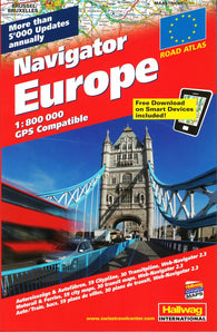 Buy map Navigator Europe Road Atlas by Hallwag