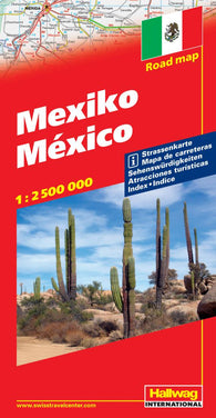 Buy map Mexico by Hallwag