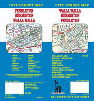 Buy map Walla Walla, Hermiston and Pendleton, Washington by GM Johnson