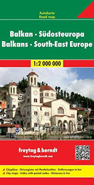 Buy map Balkans and Southeast Europe by Freytag-Berndt und Artaria