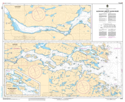 Buy map Alexis Bay and/et Alexis River by Canadian Hydrographic Service