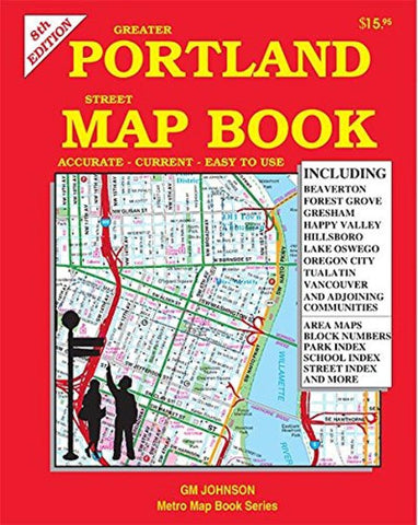 Buy map Greater Portland Street Map by GM Johnson