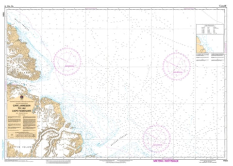 Buy map Cape Jameson to/au Cape Fanshawe by Canadian Hydrographic Service