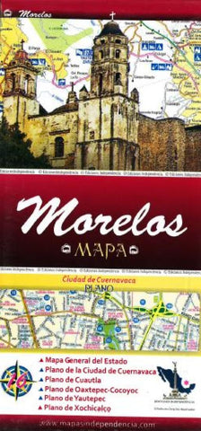 Buy map Morelos, Mexico, State and Major Cities Map by Ediciones Independencia