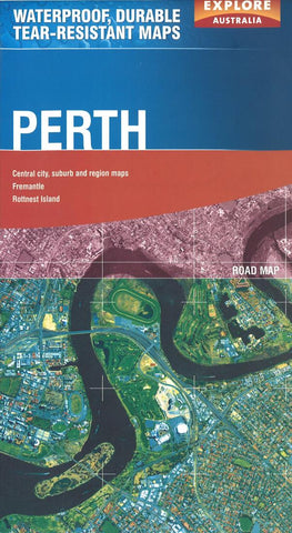 Buy map Perth, Australia by Explore Australia