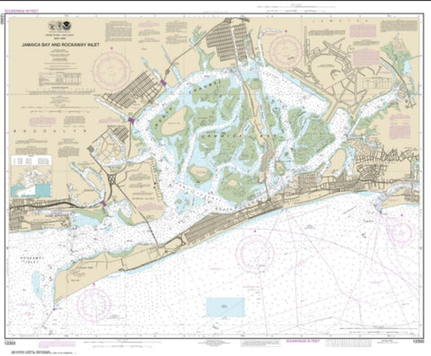 Buy map Jamaica Bay and Rockaway Inlet (12350-60) by NOAA