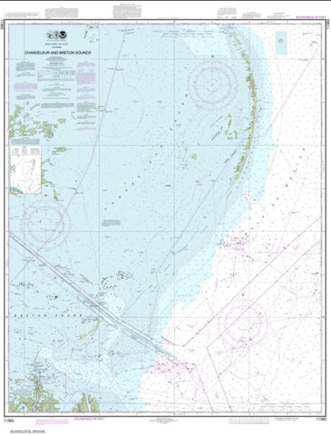Buy map Chandeleur and Breton Sounds (11363-44) by NOAA