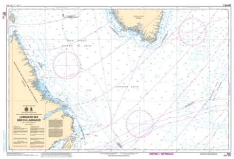 Buy map Labrador Sea/Mer du Labrador by Canadian Hydrographic Service
